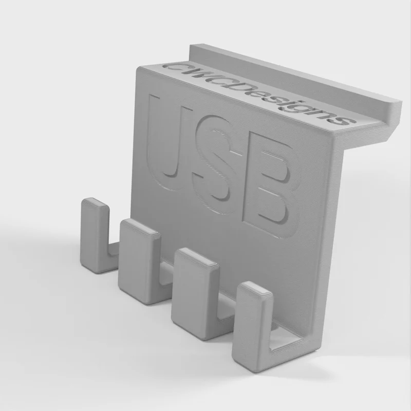 Support USB pour l'organisation et la gestion des câbles