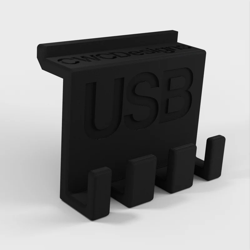 Support USB pour l'organisation et la gestion des câbles