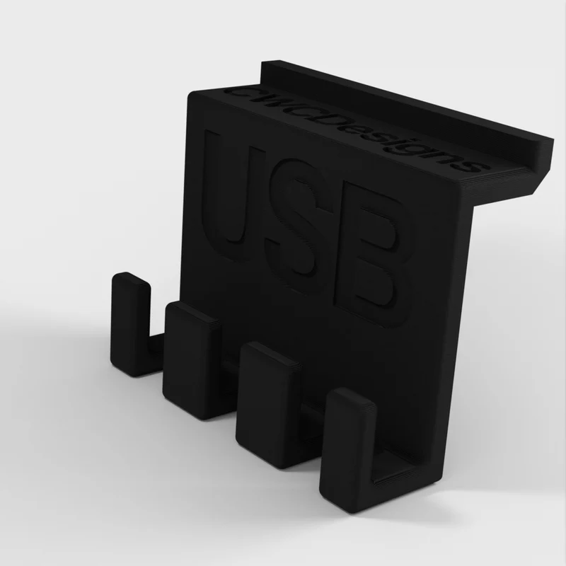 Support USB pour l'organisation et la gestion des câbles