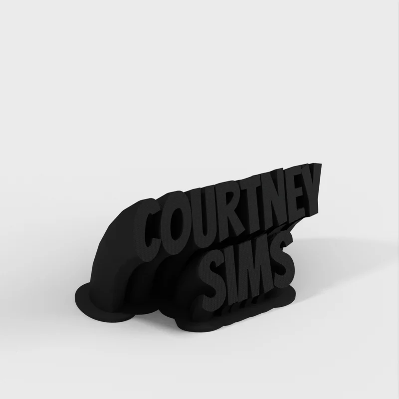 Badge personnalisé Courtney Sims