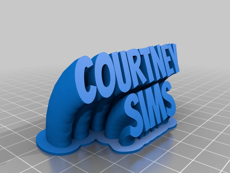Badge personnalisé Courtney Sims