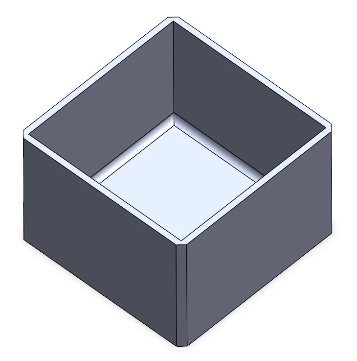 1x1 Flat Tied Modular Drawer Organiser