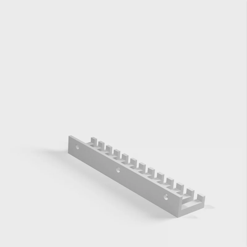 Porte-câbles à 12 fentes pour petits câbles pour bureau