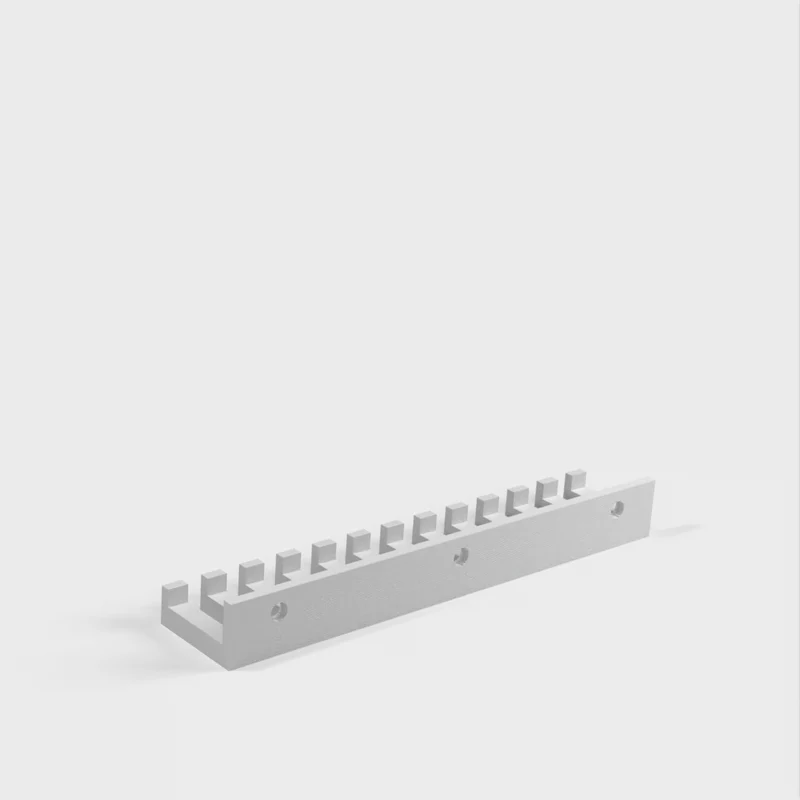 Porte-câbles à 12 fentes pour petits câbles pour bureau