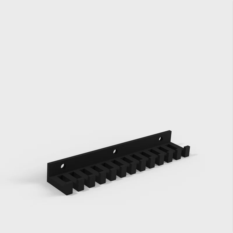 Porte-câbles à 12 fentes pour petits câbles pour bureau