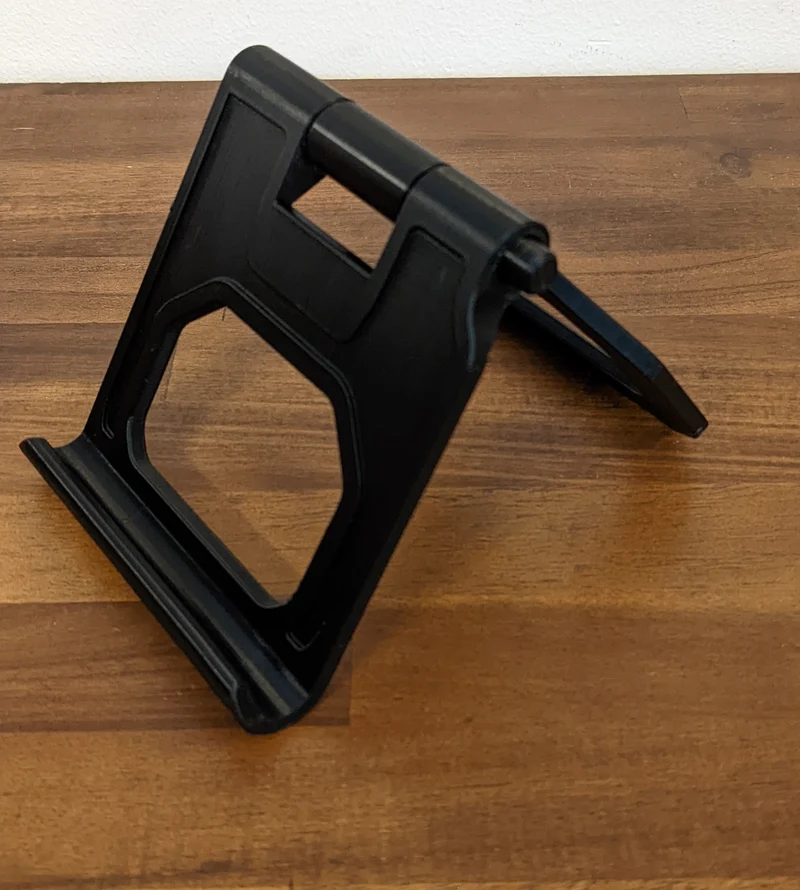 Support réglable pour tablette/téléphone avec fonction bouton-poussoir