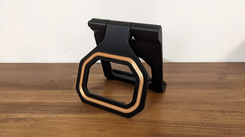 Support réglable pour tablette/téléphone avec fonction bouton-poussoir