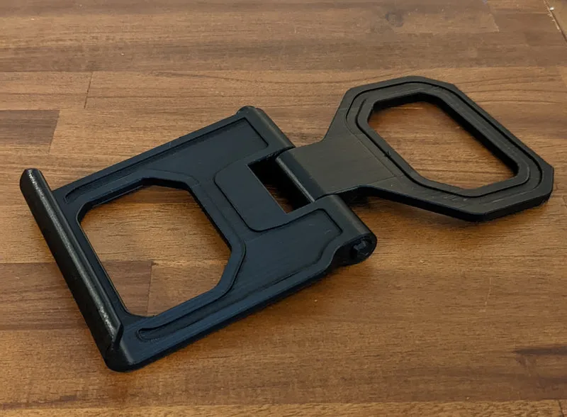 Support réglable pour tablette/téléphone avec fonction bouton-poussoir