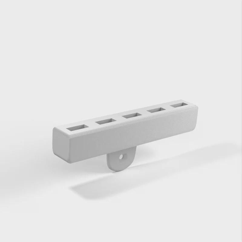 Support mural pour câbles USB avec 5 fentes