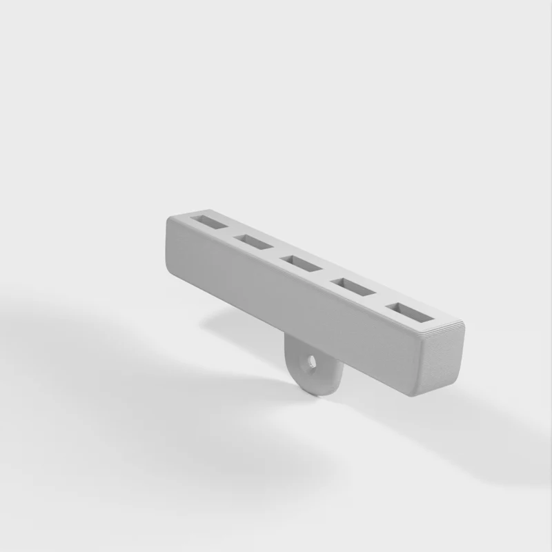 Support mural pour câbles USB avec 5 fentes