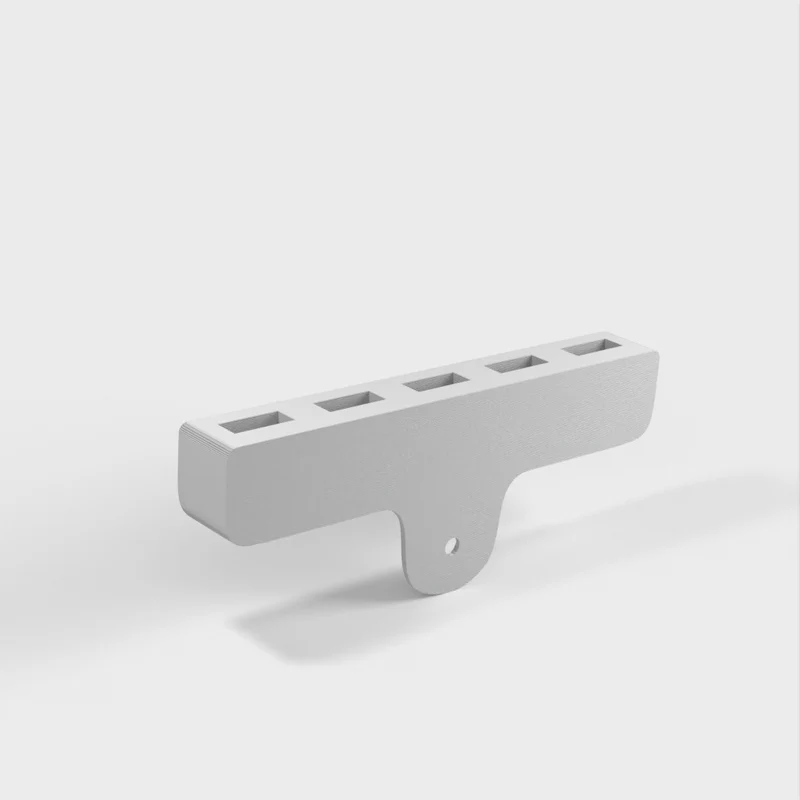 Support mural pour câbles USB avec 5 fentes