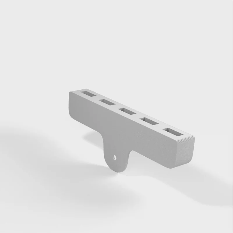 Support mural pour câbles USB avec 5 fentes