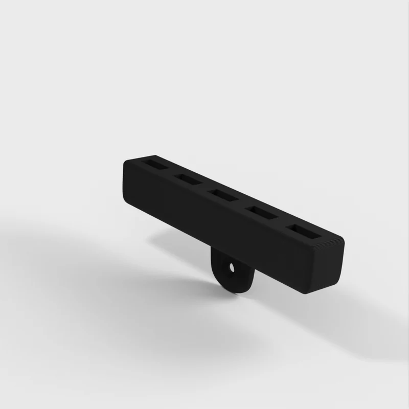 Support mural pour câbles USB avec 5 fentes