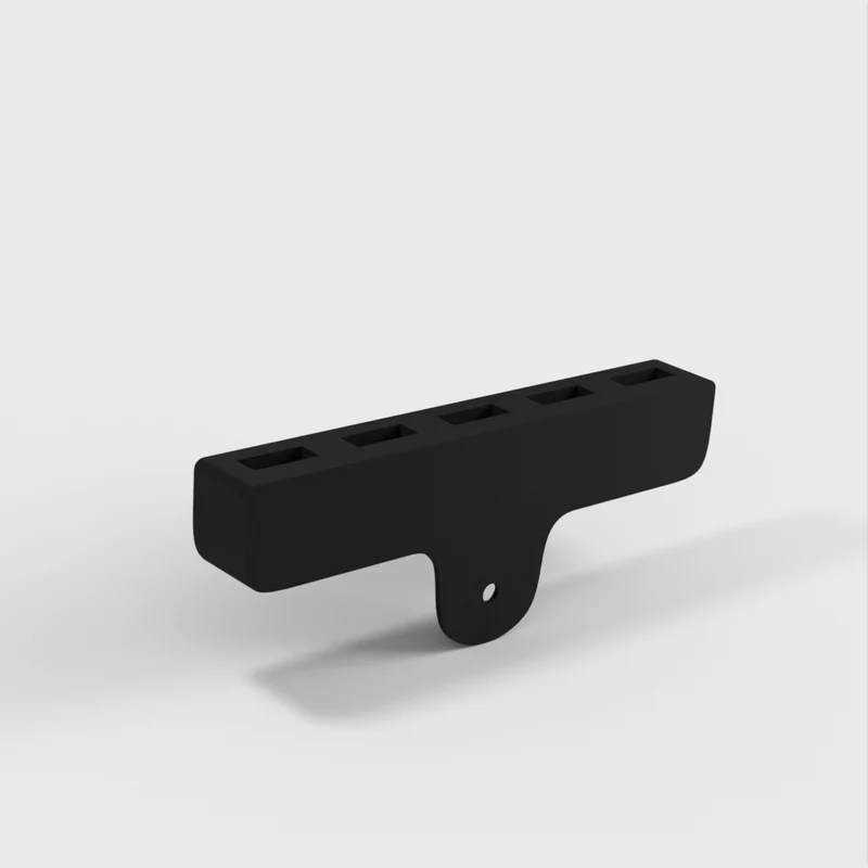 Support mural pour câbles USB avec 5 fentes