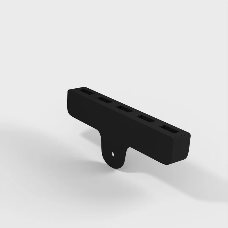 Support mural pour câbles USB avec 5 fentes