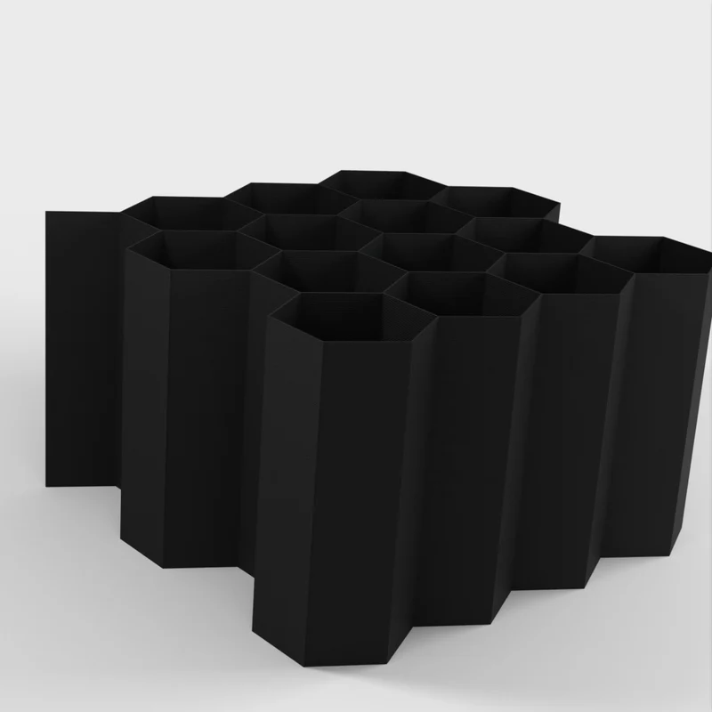 Organisateur de câbles hexagonal pour étagères à câbles et à fils