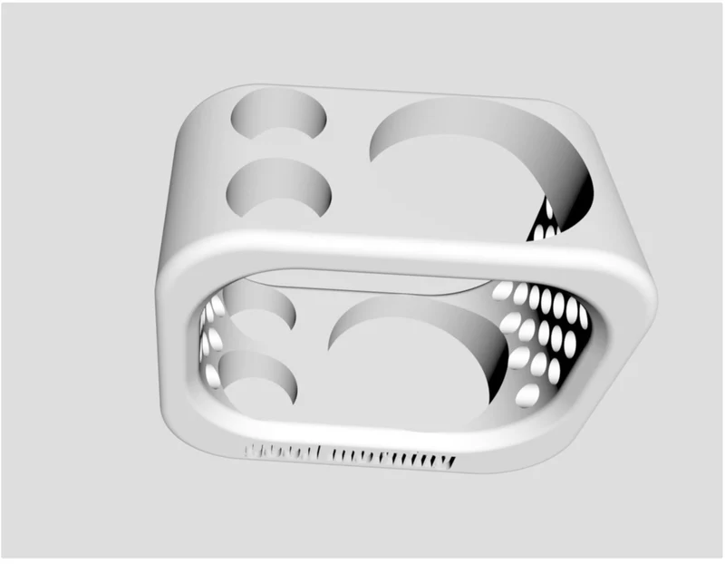 Porte-brosse à dents et porte-dentifrice pour deux brosses à dents