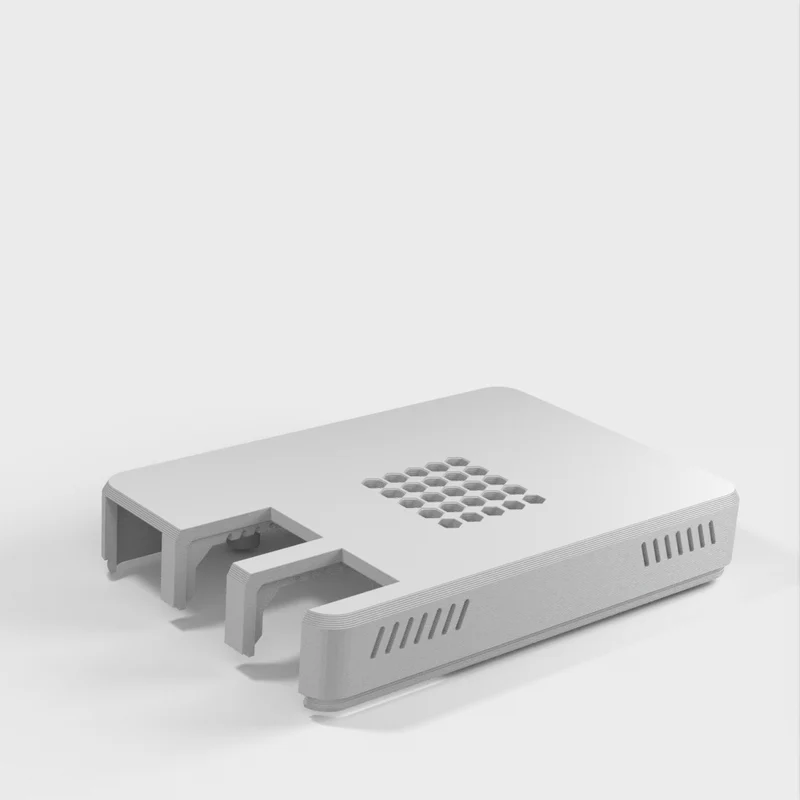 Boîtier Raspberry Pi 5 avec trous d'aération et nouvelle disposition USB/LAN