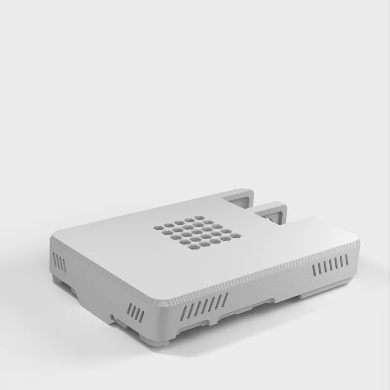 Boîtier Raspberry Pi 5 avec trous d'aération et nouvelle disposition USB/LAN
