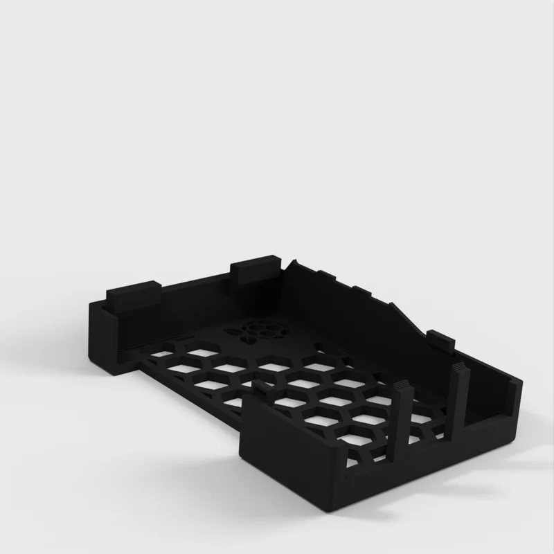 Boîtier pour Raspberry Pi 5 avec broches GPIO et trous de refroidissement