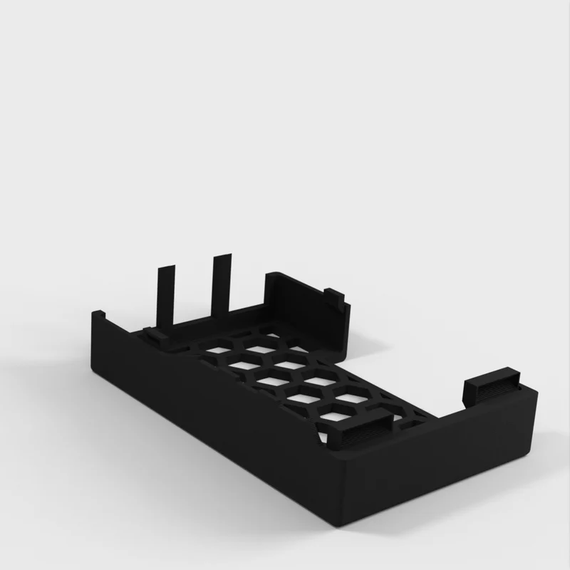 Boîtier pour Raspberry Pi 5 avec broches GPIO et trous de refroidissement