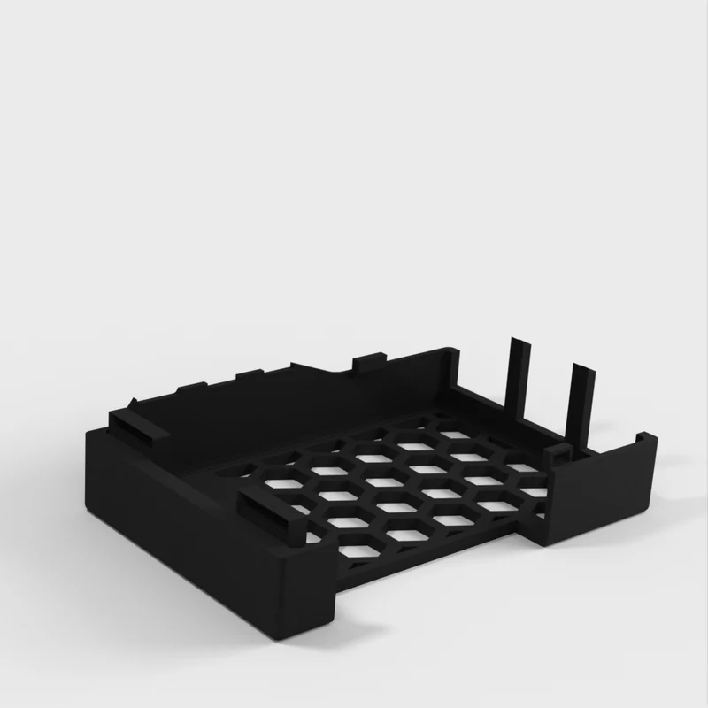 Boîtier pour Raspberry Pi 5 avec broches GPIO et trous de refroidissement