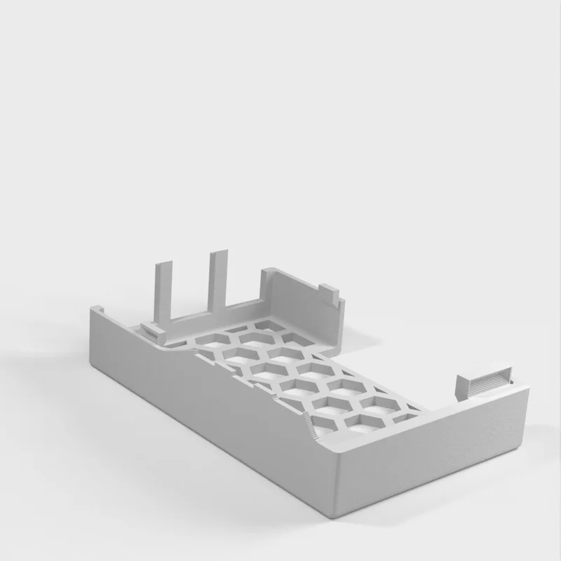 Boîtier pour Raspberry Pi 5 avec broches GPIO et trous de refroidissement