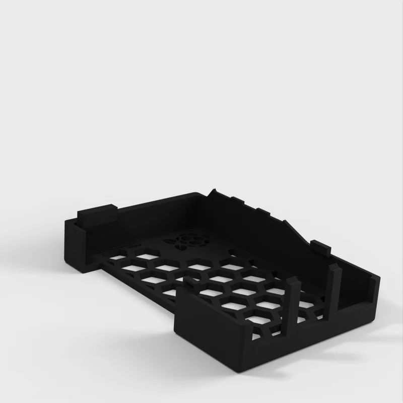 Boîtier pour Raspberry Pi 5 avec broches GPIO et trous de refroidissement