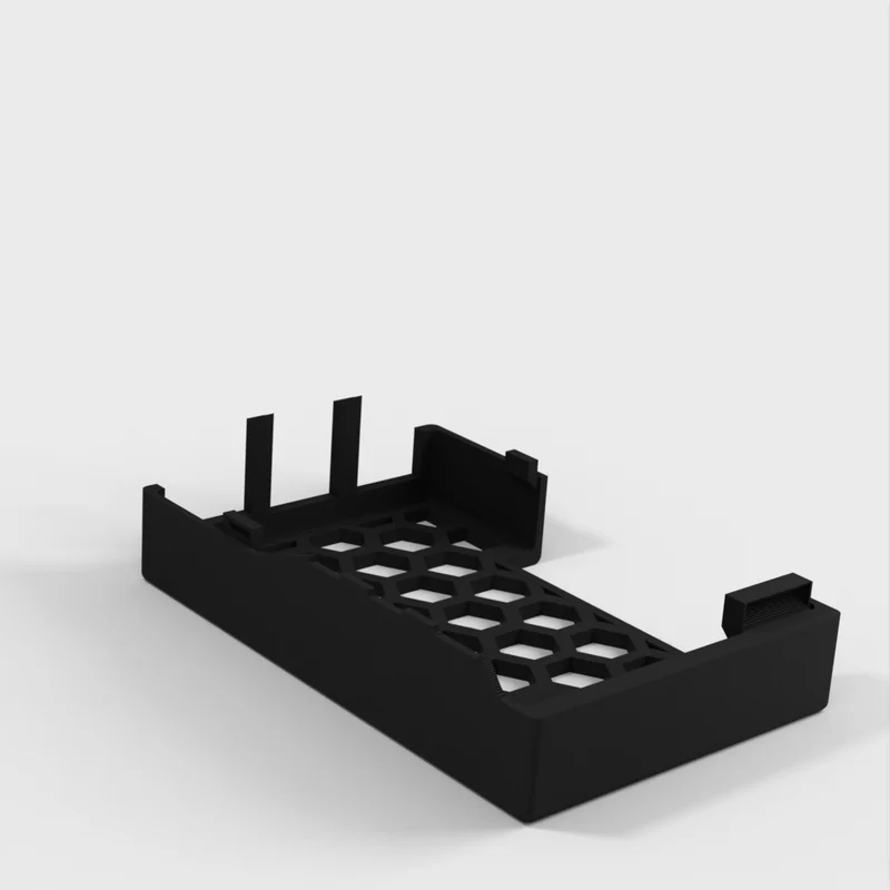 Boîtier pour Raspberry Pi 5 avec broches GPIO et trous de refroidissement