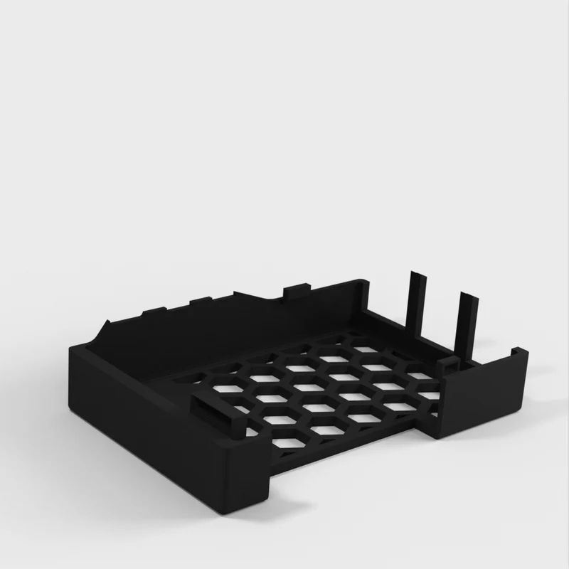 Boîtier pour Raspberry Pi 5 avec broches GPIO et trous de refroidissement