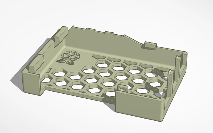 Boîtier pour Raspberry Pi 5 avec broches GPIO et trous de refroidissement