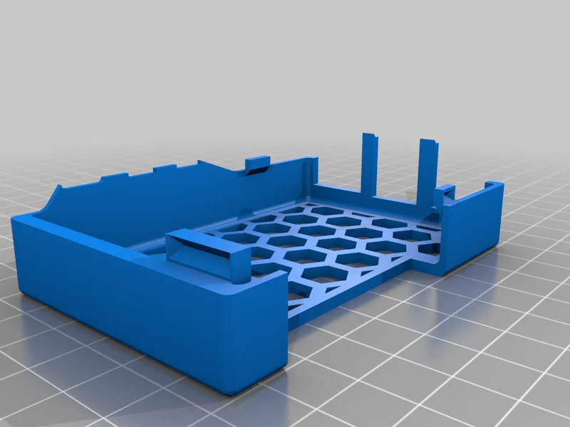 Boîtier pour Raspberry Pi 5 avec broches GPIO et trous de refroidissement
