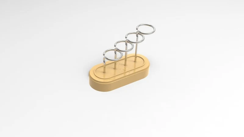 Casse-tête imprimé en 3D avec balle