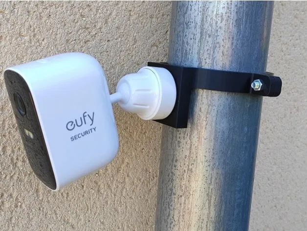 Support EUFY CAM 2C pour tuyau de descente de 70 mm