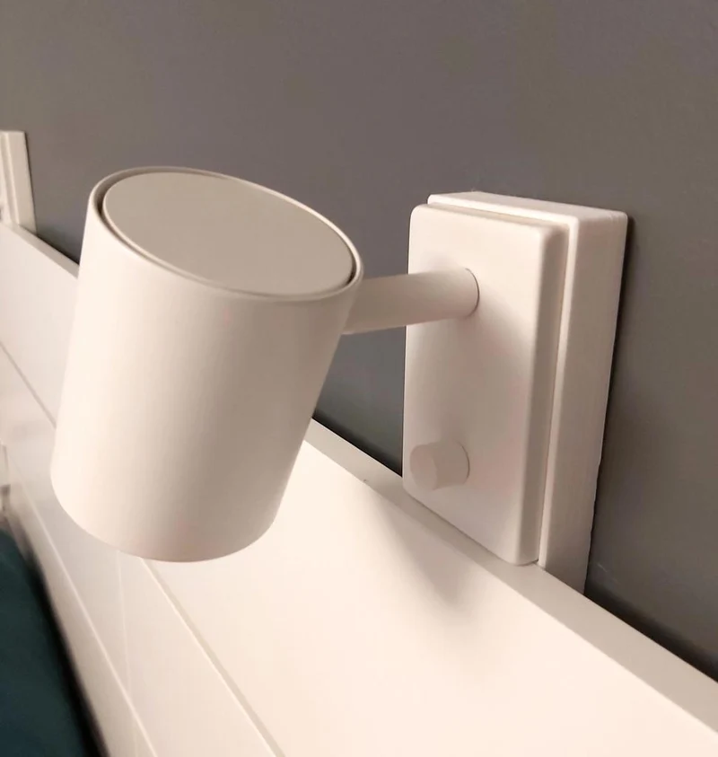 Support à friction pour luminaire Ikea Nymane sur tête de lit Nordli