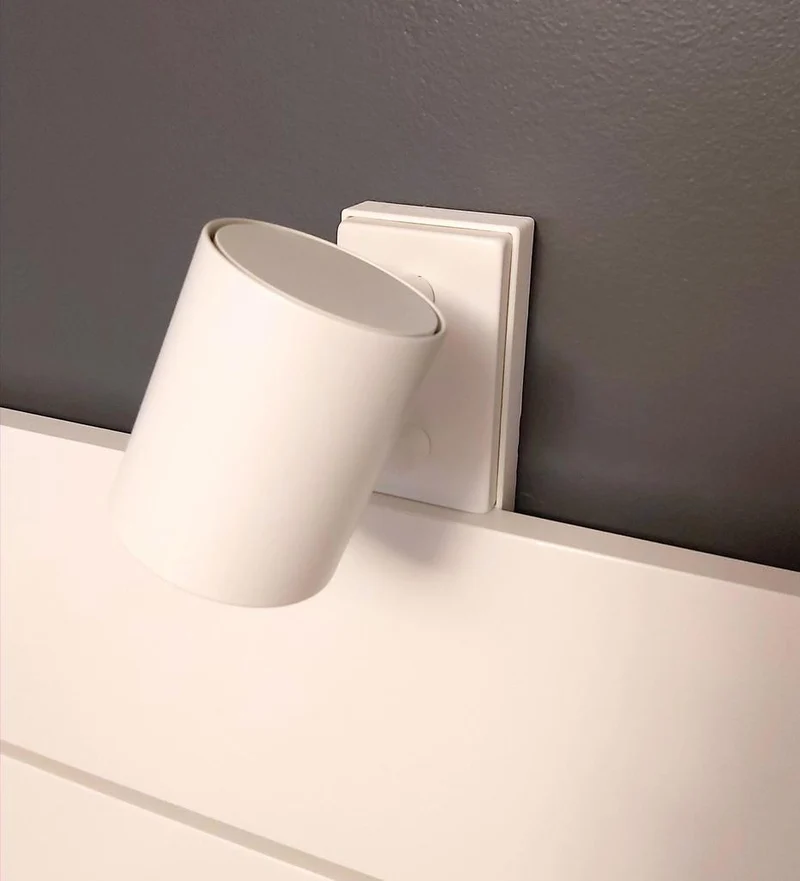 Support à friction pour luminaire Ikea Nymane sur tête de lit Nordli