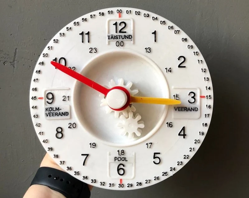 Horloge d'apprentissage pédagogique pour l'enseignement dans le temps