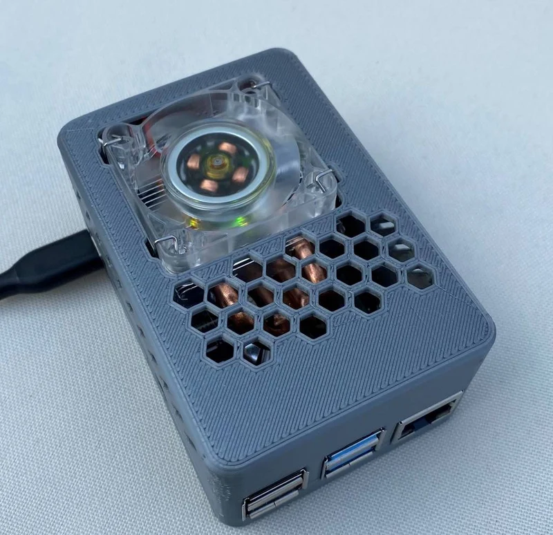 Boîtier de refroidissement tour de glace à profil bas pour Raspberry Pi 4