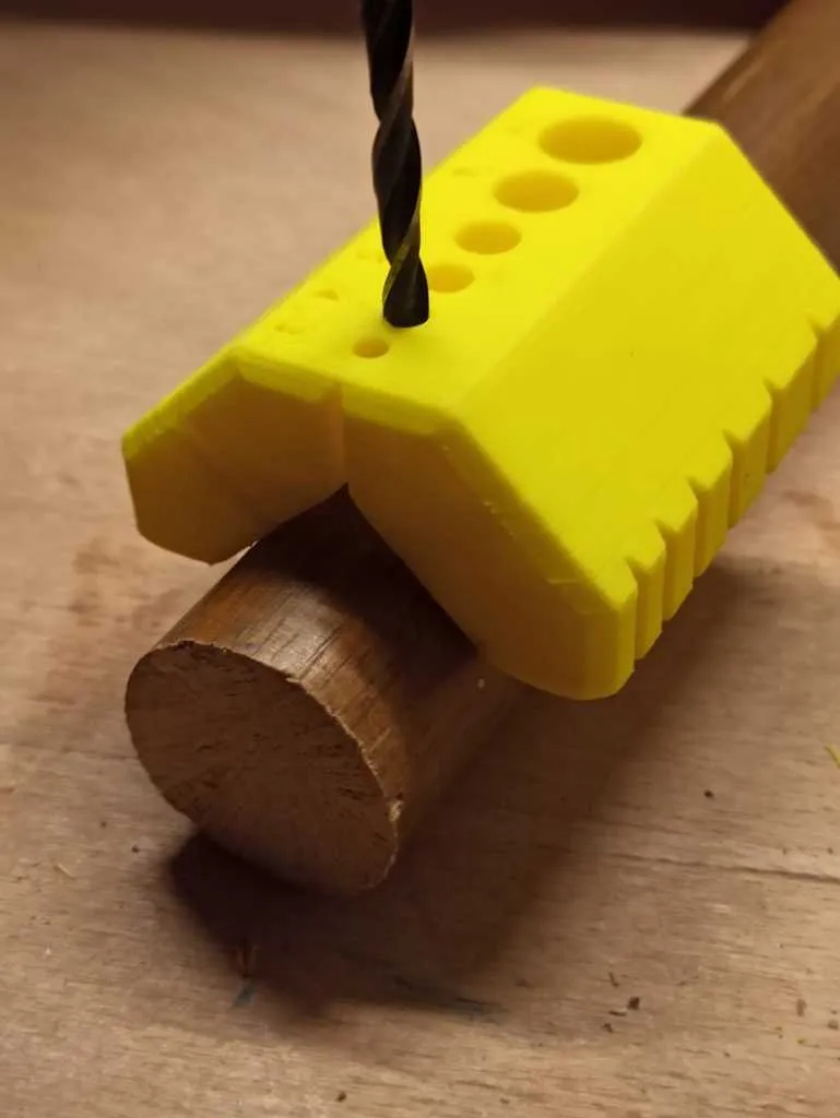 Guide-mèche à 90 et 45 degrés avec barres, bords et côtés de 2 cm