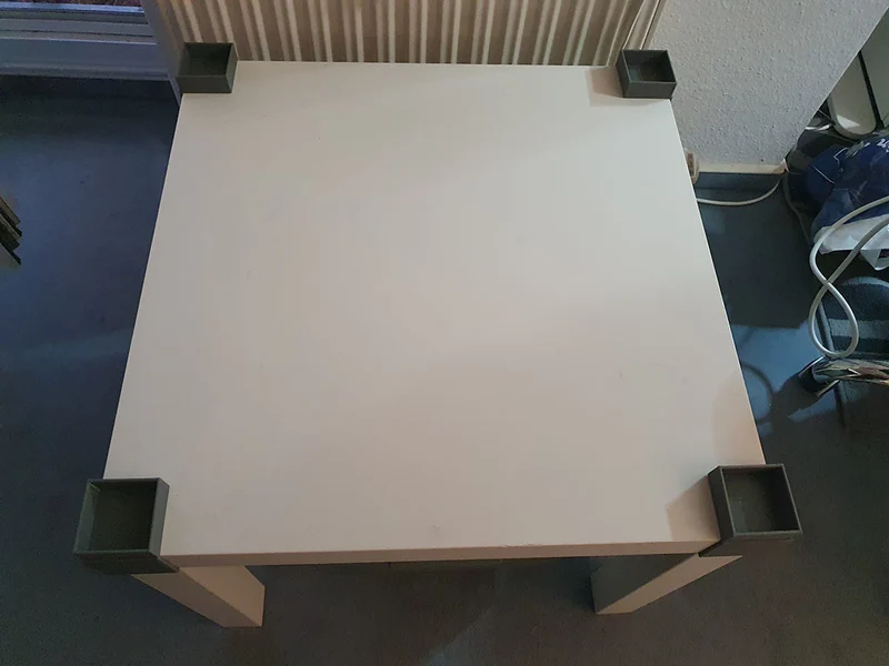 Support pour rallonge / empileur de pied de table IKEA LACK