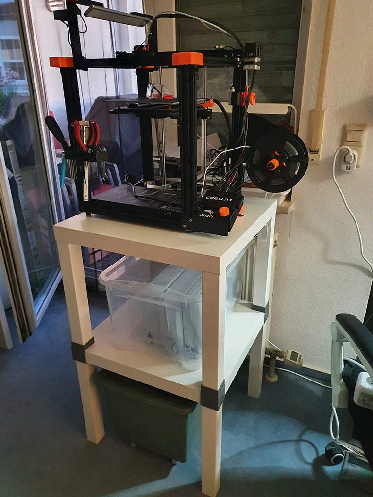 Support pour rallonge / empileur de pied de table IKEA LACK