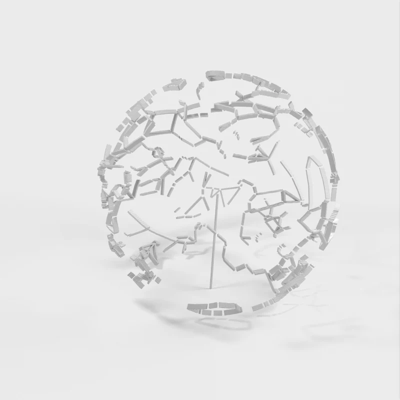 Sphère céleste avec constellations et emplacement des étoiles