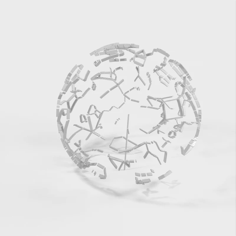 Sphère céleste avec constellations et emplacement des étoiles