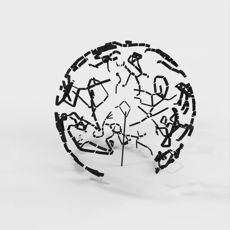 Sphère céleste avec constellations et emplacement des étoiles
