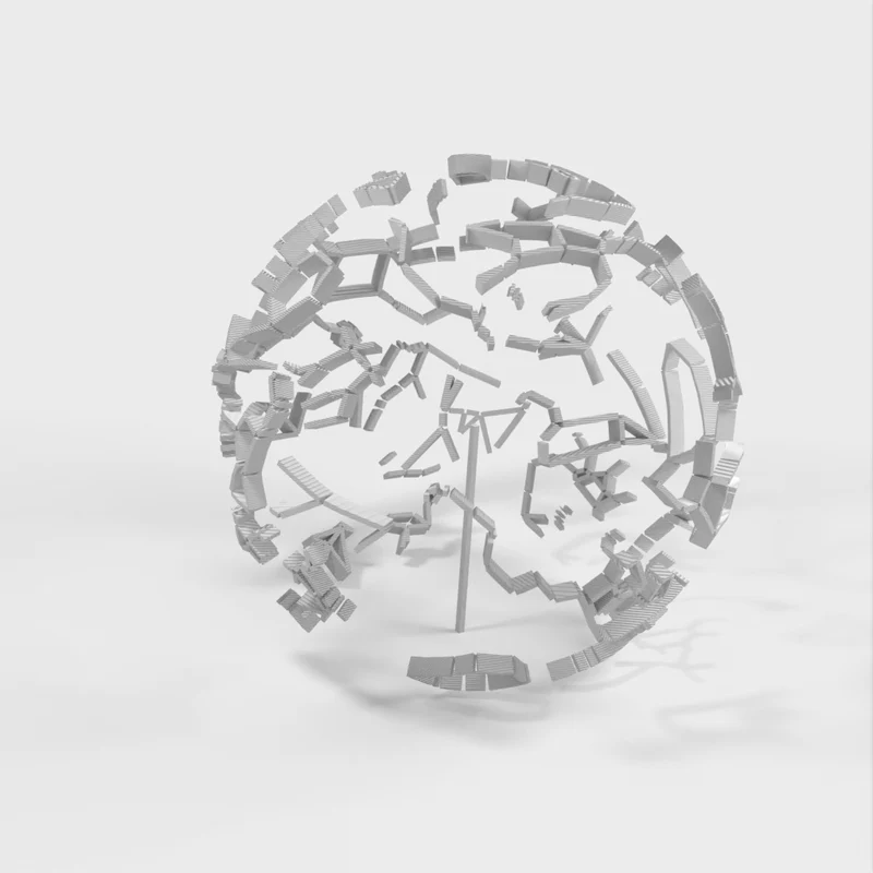 Sphère céleste avec constellations et emplacement des étoiles