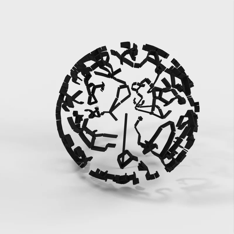 Sphère céleste avec constellations et emplacement des étoiles