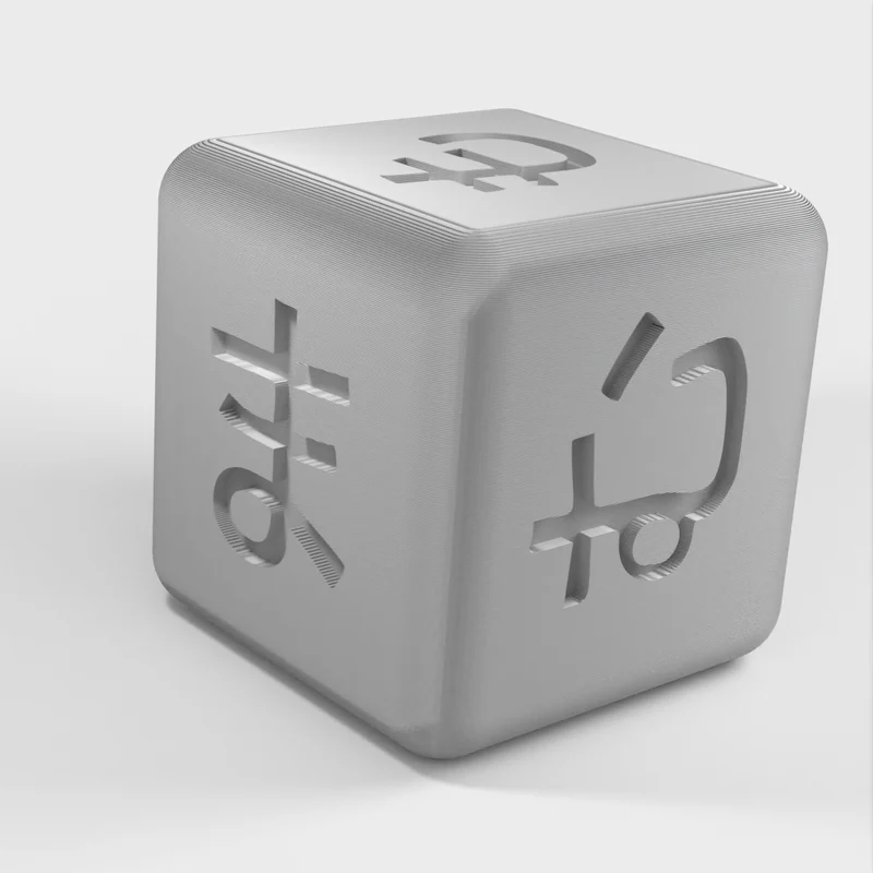 Dés Hiragana pour l'apprentissage des langues et l'éducation