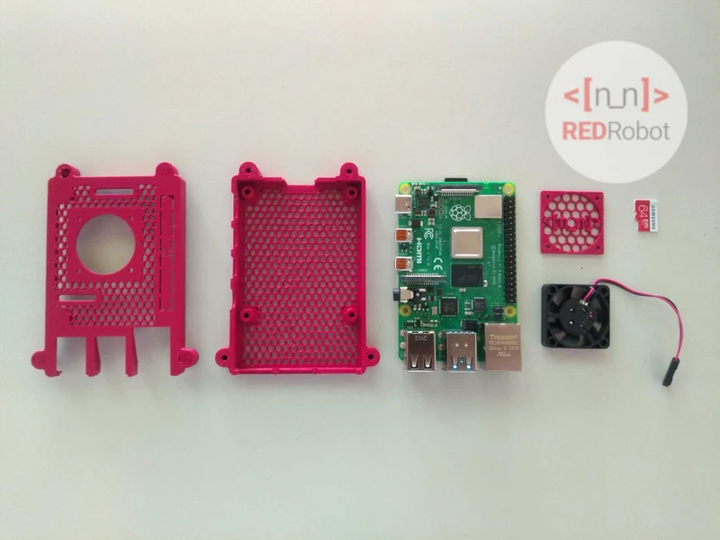 REDRobot Slim Case with Cooler pour Raspberry Pi 4