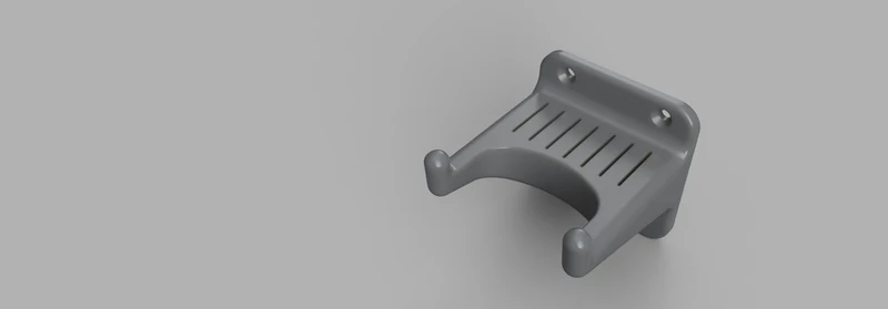 Support mural pour guitare avec espace pour médiators et sangle