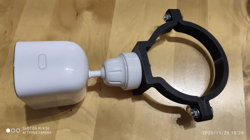 Support EUFY CAM 2C pour tuyau de descente de 80 mm